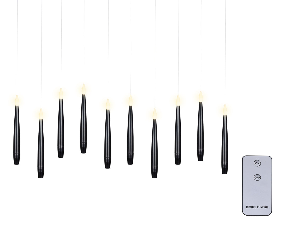 Ensemble de 10 bougies LED pour sapin – Assorties
