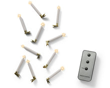 Ensemble de 10 bougies LED pour sapin – Blanc