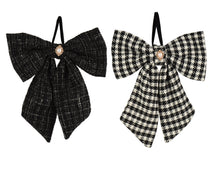 Nœud de Noël décoratif – Noir assorti