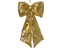 Grand nœud de Noël métallisé – Doré