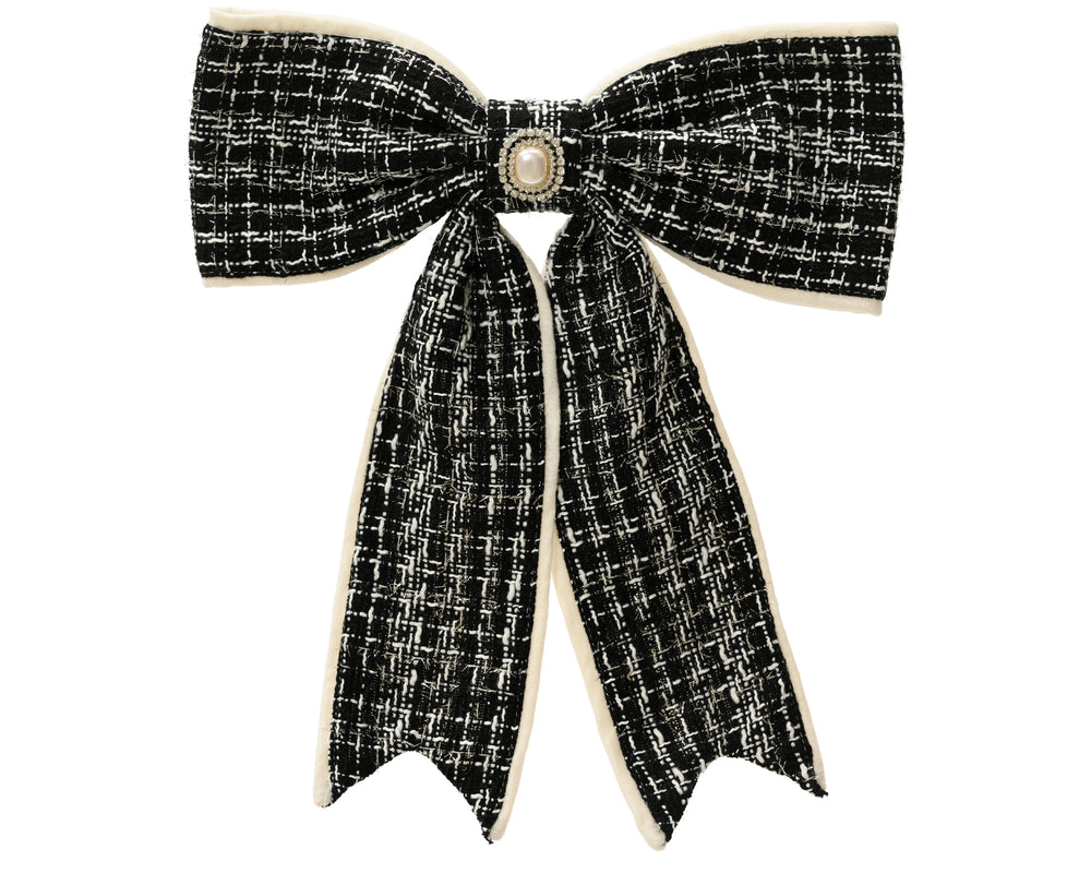 Nœud de Noël à strass – Noir