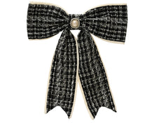 Nœud de Noël à strass – Noir