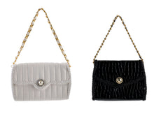 Sac à main décoratif de Noël – Crème et noir