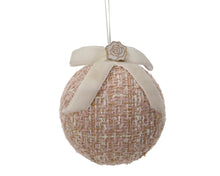 Boule de Noël en tissu à nœud – Rose