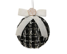 Boule de Noël en tissu à nœud – Noir