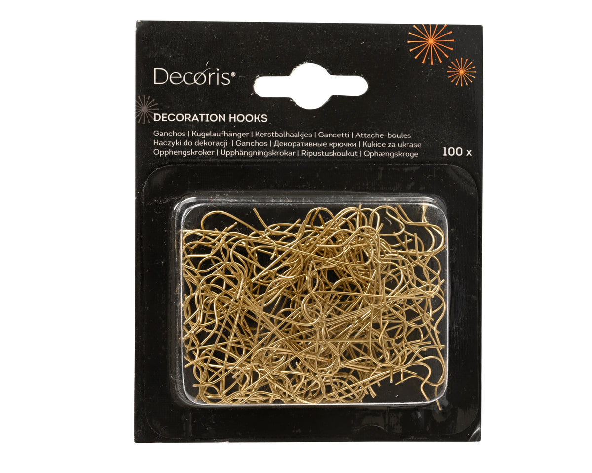 Crochets pour boules de Noël – Doré