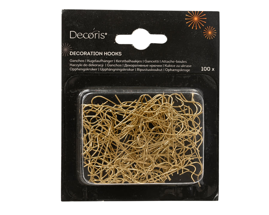 Crochets pour boules de Noël – Doré