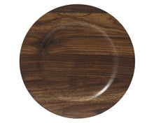 Assiette décorative effet bois – Brun