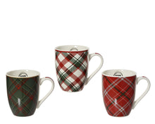 Tasses de Noël en porcelaine à motifs – Multicolore