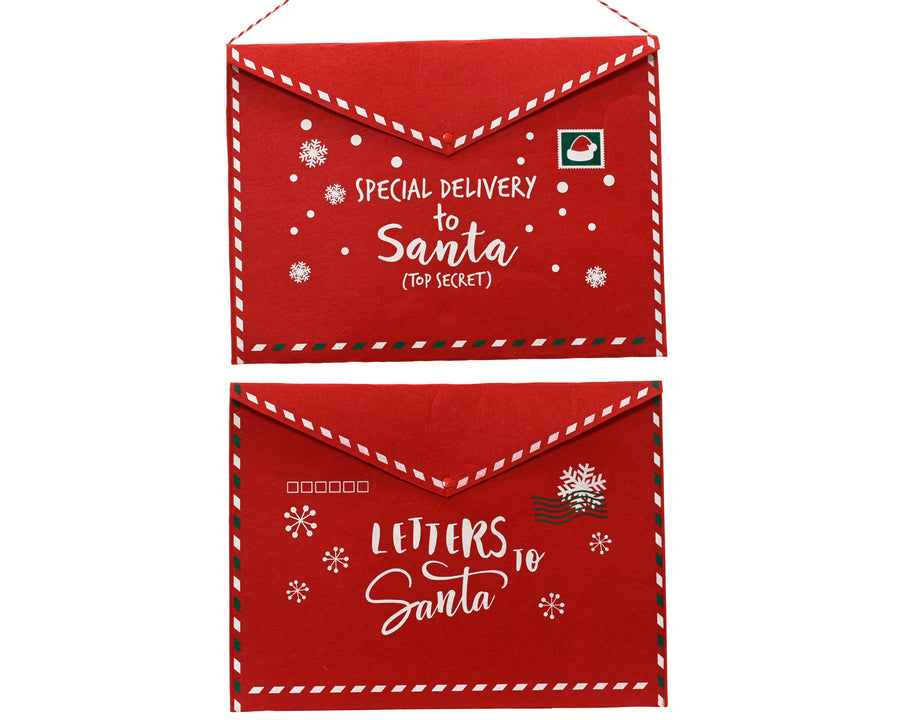 Lettre décorative du Père Noël – Rouge