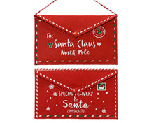Lettre décorative du Père Noël – Rouge