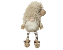 Gnome de Noël à jambes rayées – Crème