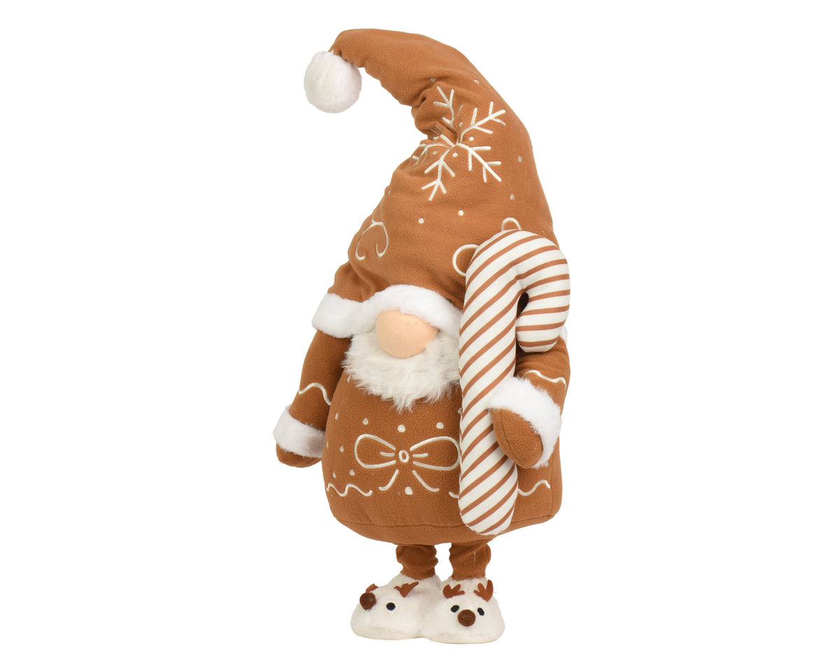 Gnome de Noël géant à bonnet pointu – Brun