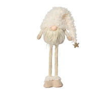 Gnome de Noël à jambes télescopiques – Crème