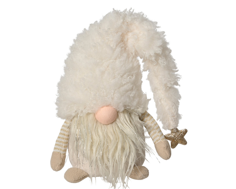 Arrêt de porte gnome de Noël – Crème