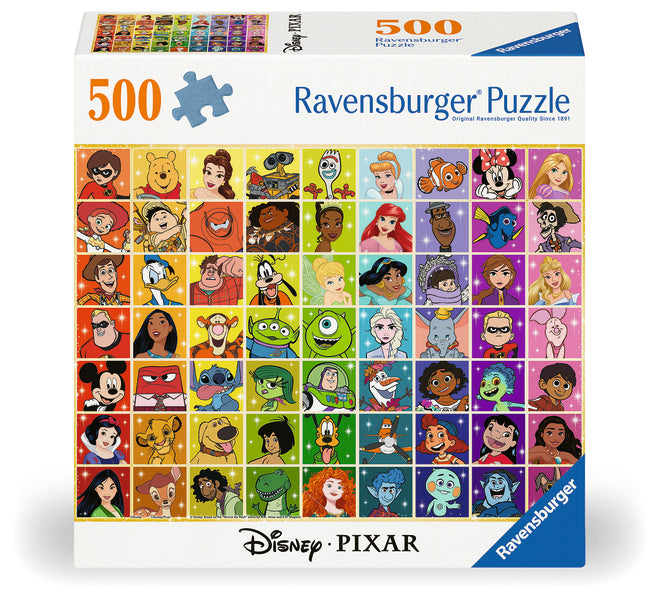 Casse-tête 500 morceaux Disney & Pixar Color Palette – Ravensburger