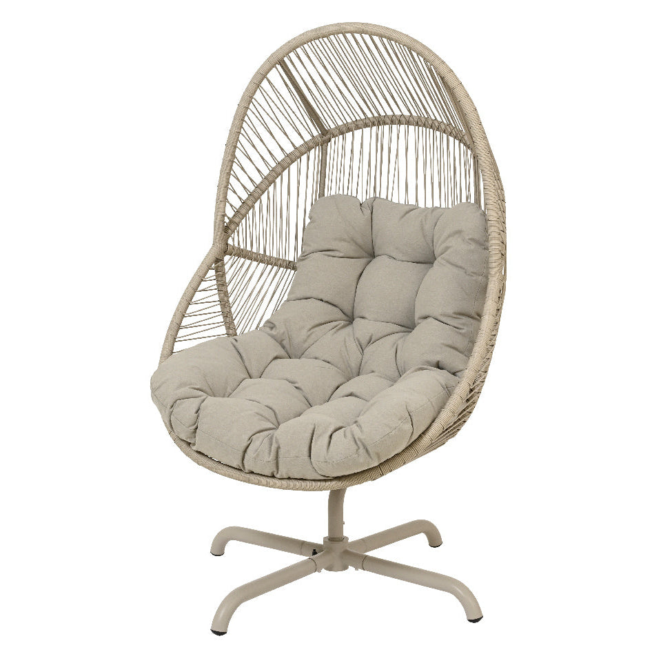 Grey rattan egg chair – Hvar Collection