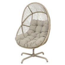 Chaise œuf en rotin gris – Collection Hvar