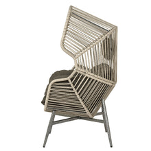 Chaise œuf en rotin gris – Collection Fermo