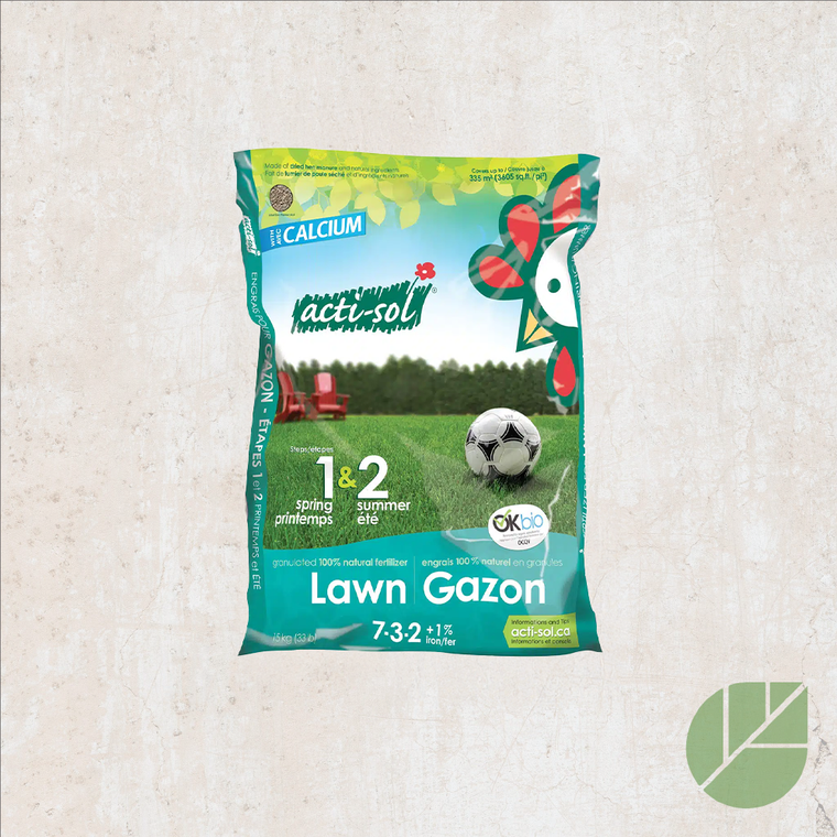 Acti-Sol 7-3-2 Spring/Summer Lawn Fertilizer – Pépinière.ca