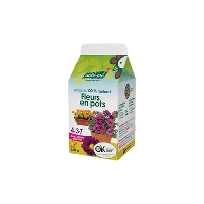 Acti-Sol Engrais Naturel à Saupoudrer – Fleurs Annuelles 4-3-7
