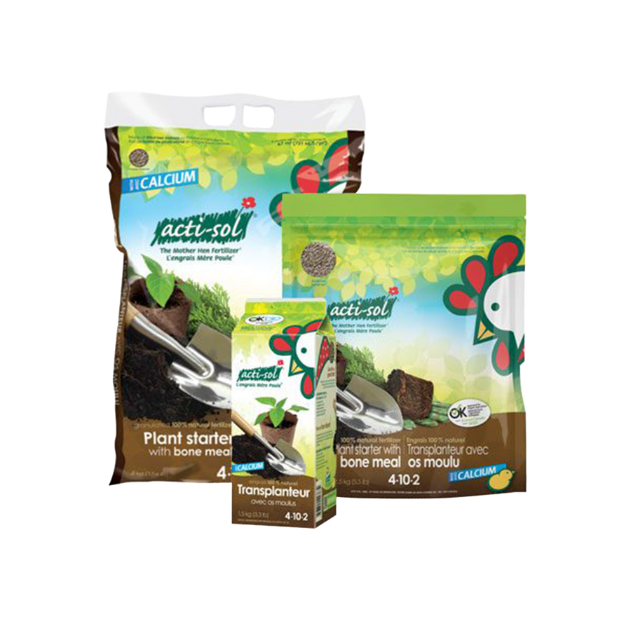Acti-Sol Engrais Naturel 100% – Transplanteur avec Os Moulu 4-10-2