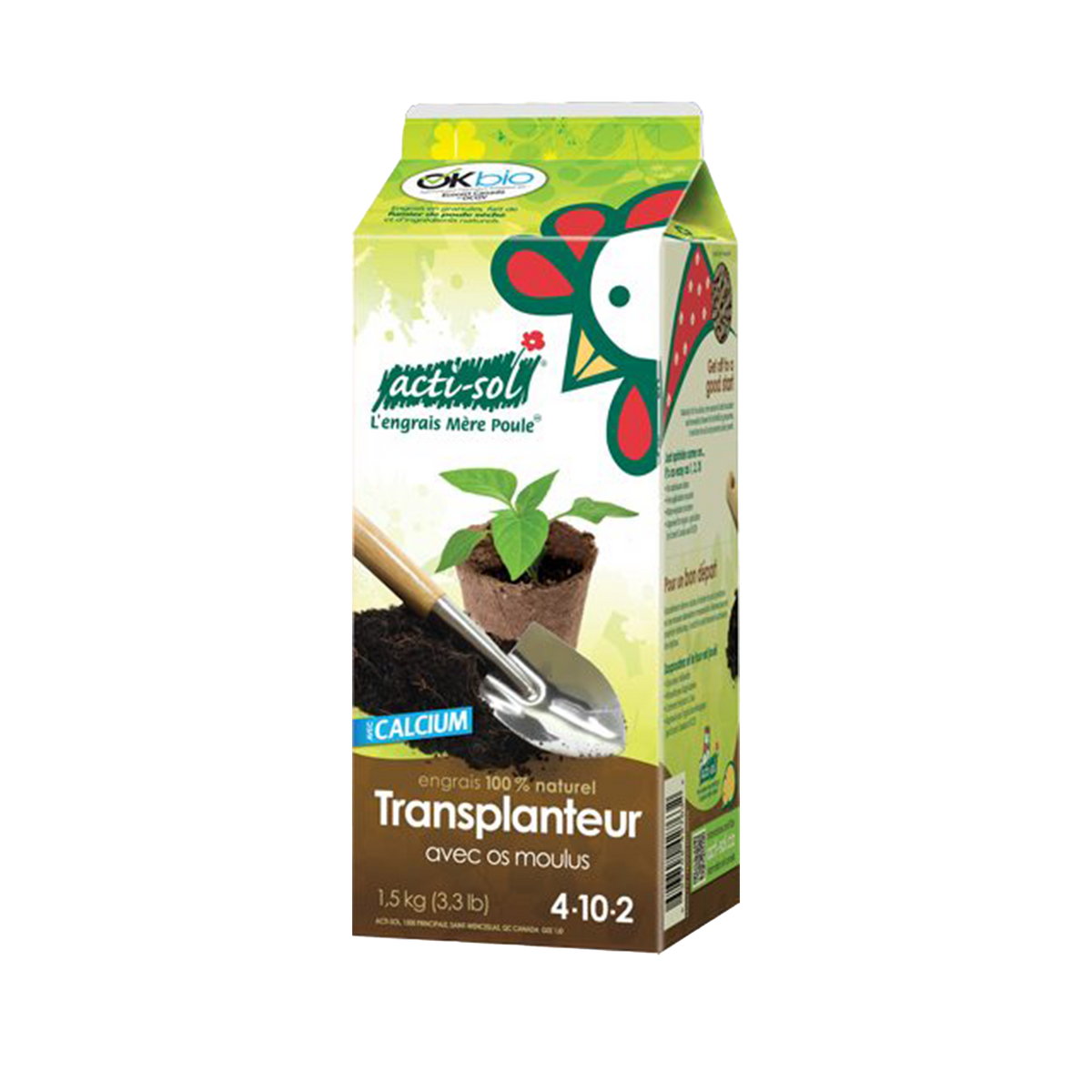Acti-Sol 100% Natural Fertilizer – Transplanter with Ground Bone 4-10-2