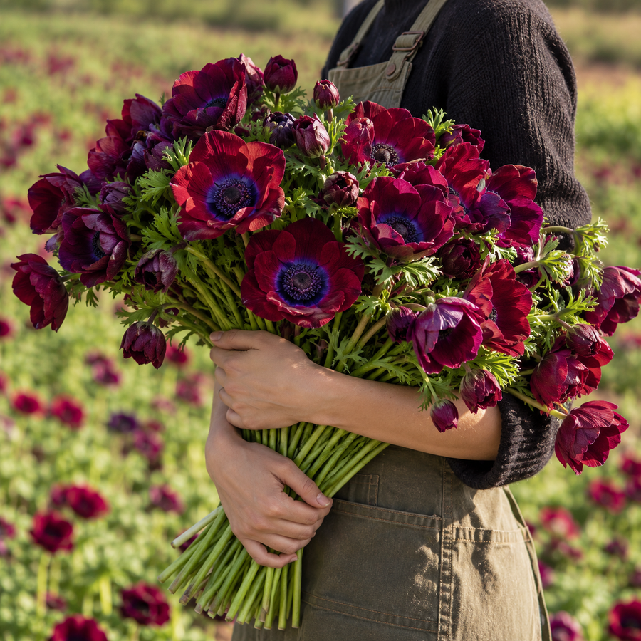 Anémone De Caen ‘Bordeaux’ (<em>Anemone coronaria</em>)