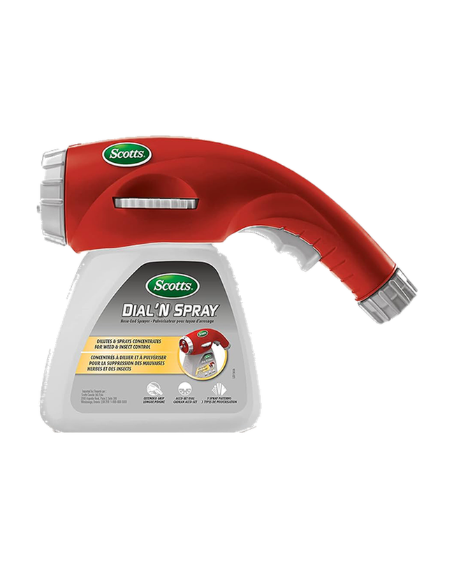 Applicateur Dial N Spray Scotts – Pulvérisateur réglable — photo sur fond blanc