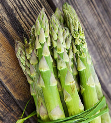 d'Argenteuil Asparagus: d'Argenteuil asparagus is grown for young green spears from established plants.