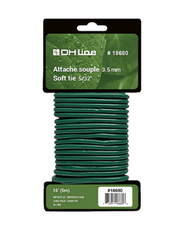 Attache souple 3,5 mm en rouleau de 5 m pour plantes et tuteurs
