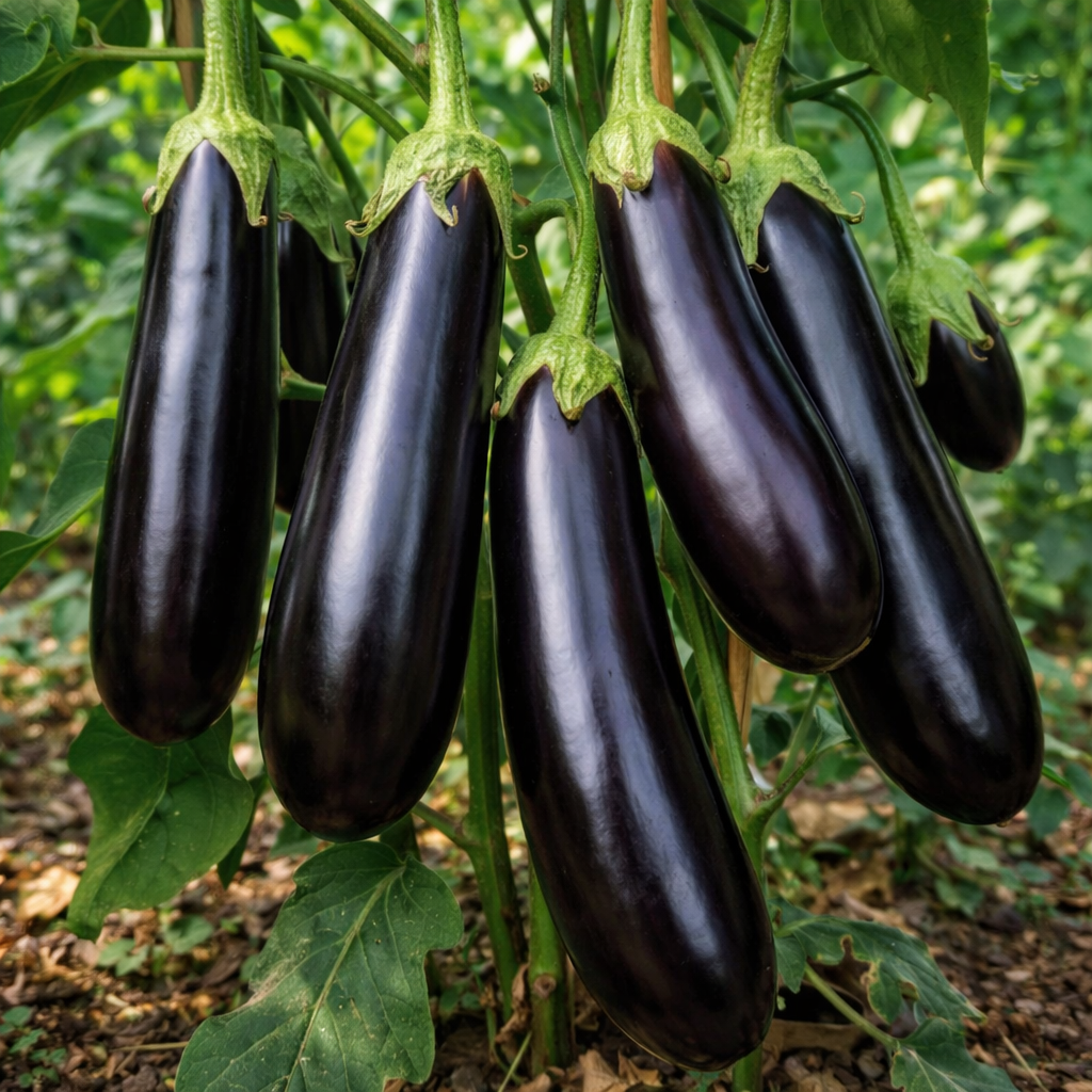 Aubergine 'Mezza Lunga'