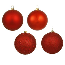 BOULES ASST.  Rouge  3"  Bte/16
