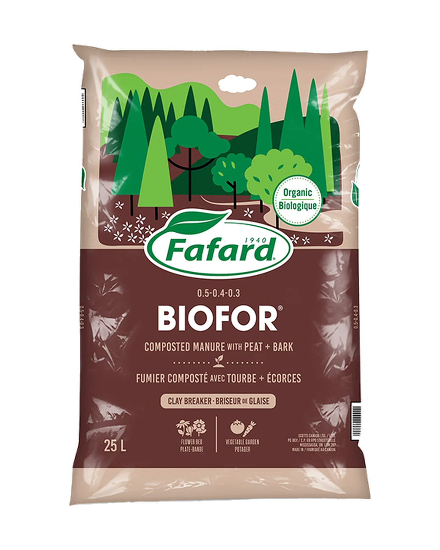Compost Forestier BIOFOR® avec Tourbe et Écorces 1.2-0.8-0.5 – Fafard — photo sur fond blanc