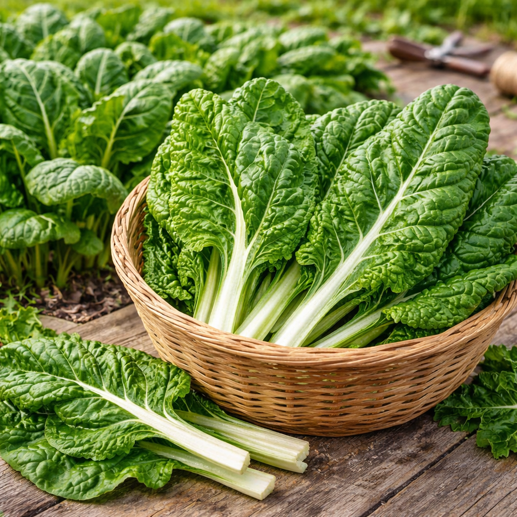 Organic Swiss chard 'Fordhook Giant'