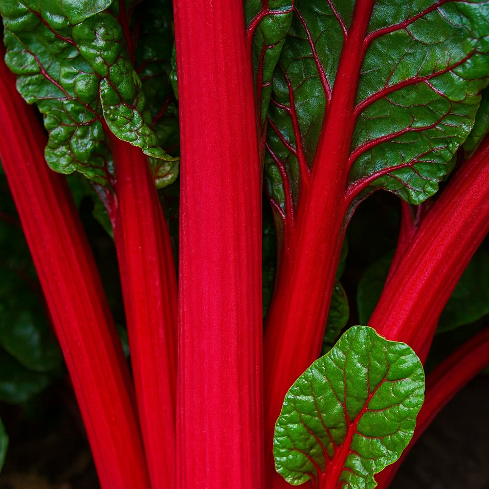 Organic 'Ruby' Swiss chard