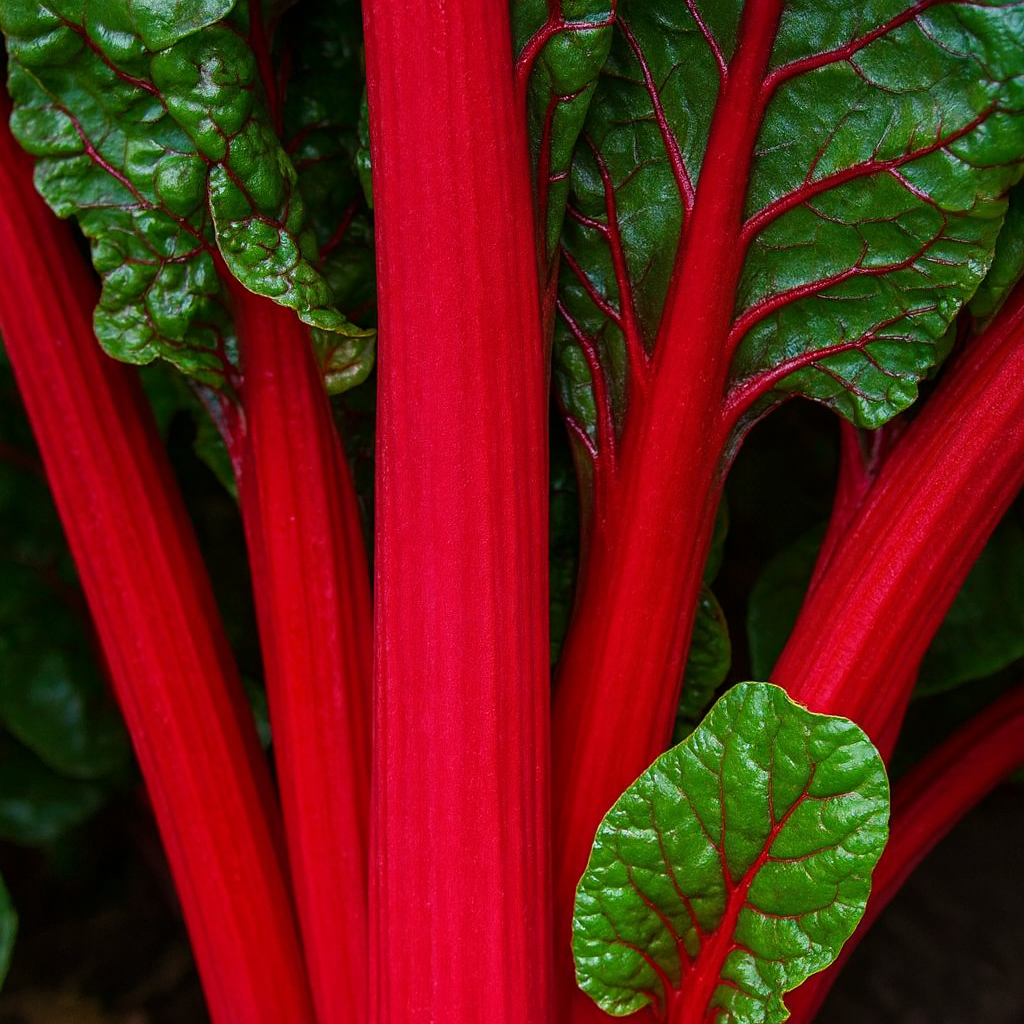 Organic 'Ruby' Swiss chard