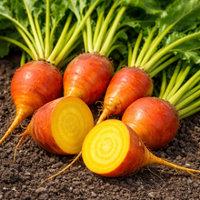 Organic 'Touchstone Gold' beetroot