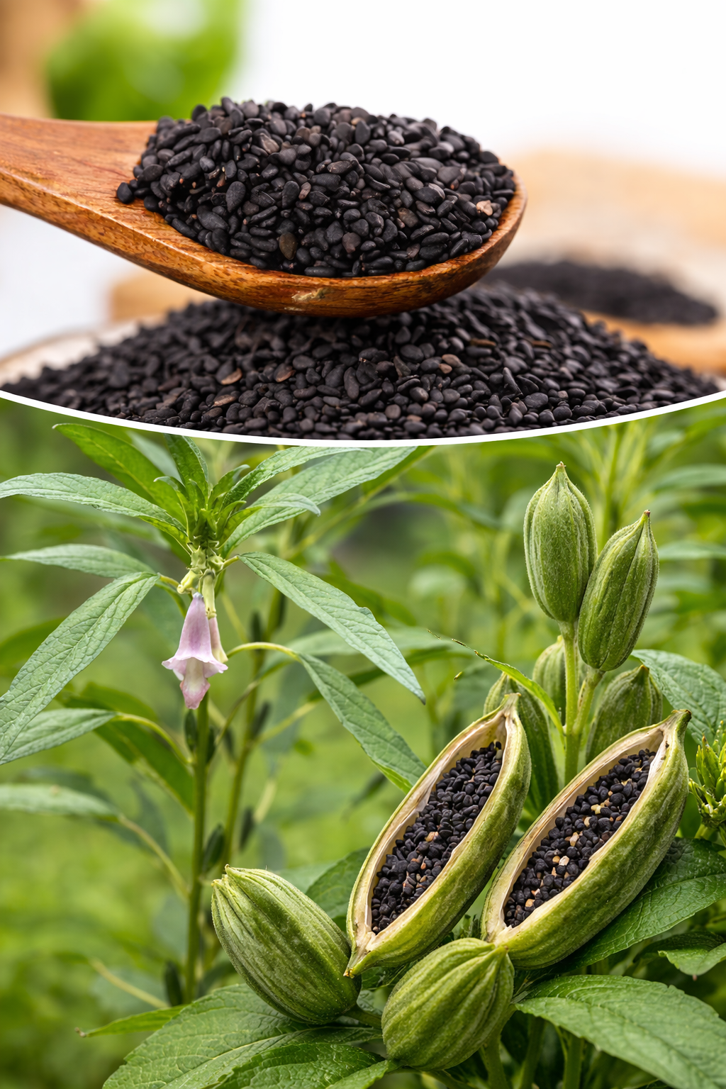 Sésame noir bio (<em>Sesamum indicum</em>)