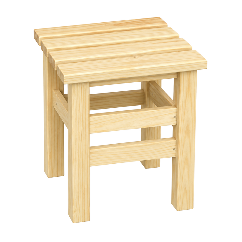 Table pour plantes en pin teint cèdre – 10 × 10 × 14 po