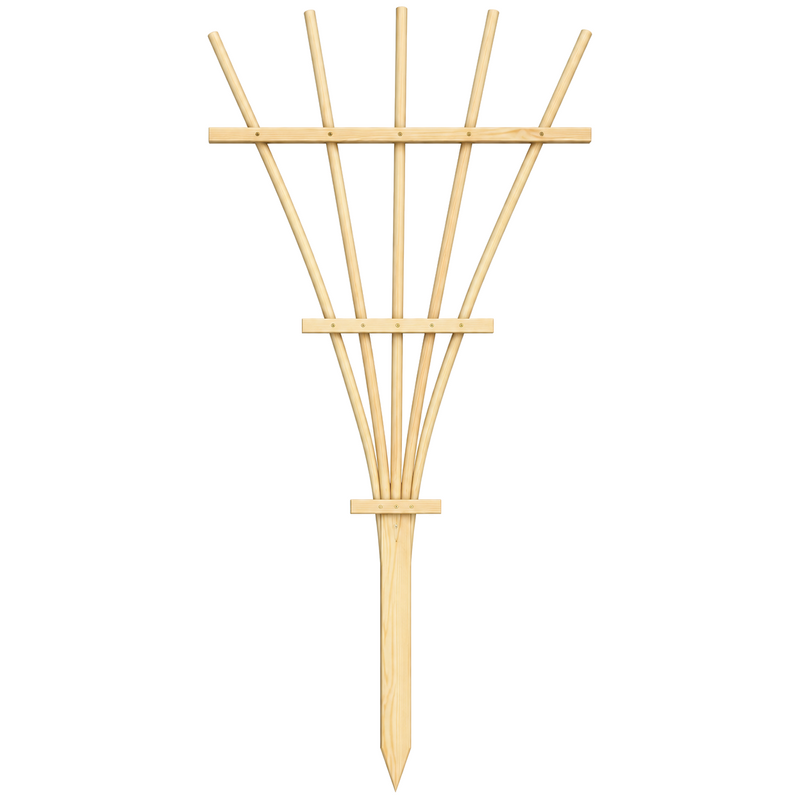 Treillis de jardin en pin naturel – 29 × 60 po