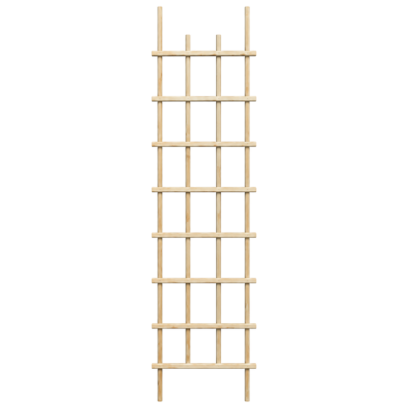 Treillis de jardin en pin teint cèdre – 19 × 84 po