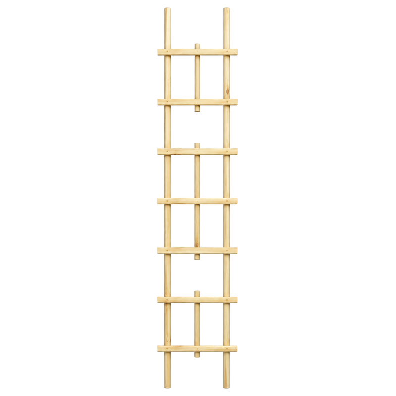 Treillis décoratif en pin teint cèdre – 12 × 72 po