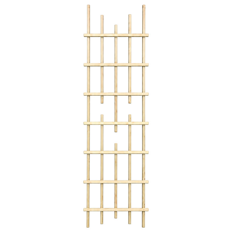 Treillis de jardin en pin teint cèdre – 19 × 72 po