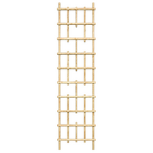 Treillis de jardin en pin teint cèdre – 19 × 84 po