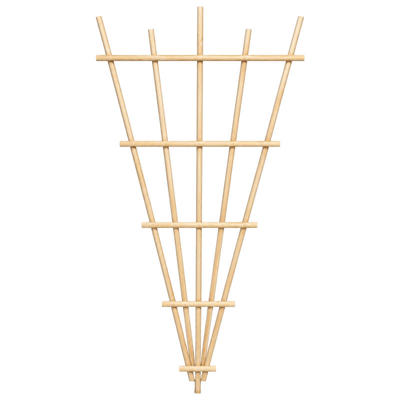 Treillis de jardin en pin teint cèdre – 34 × 72 po
