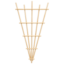 Treillis de jardin en pin teint cèdre – 34 × 72 po