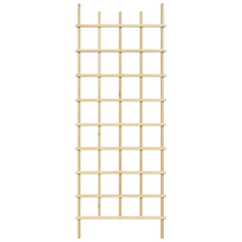 Treillis de jardin en pin teint cèdre – 30 × 84 po