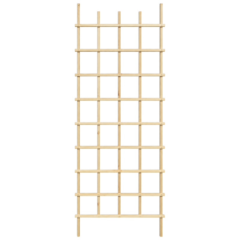 Treillis décoratif en pin naturel – 30 × 84 po