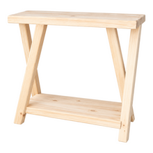 Table pour plantes en pin naturel – 11 × 22 × 22 po